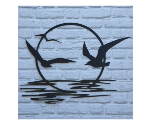 Sun, Waves, And Birds Plaque