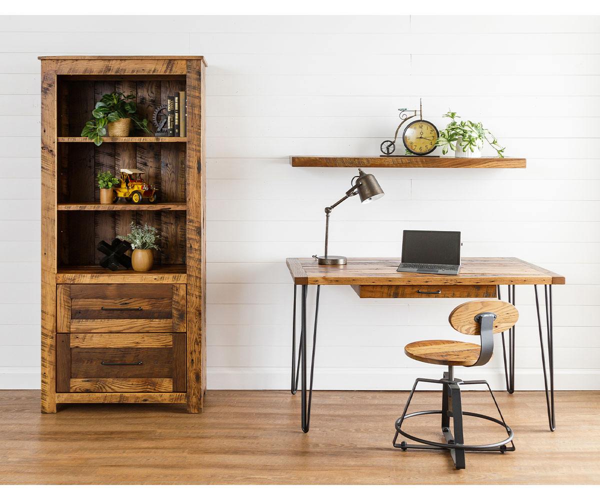 Urban Lodge 6 Ft. Bookcase With Lower Drawers - Image 2