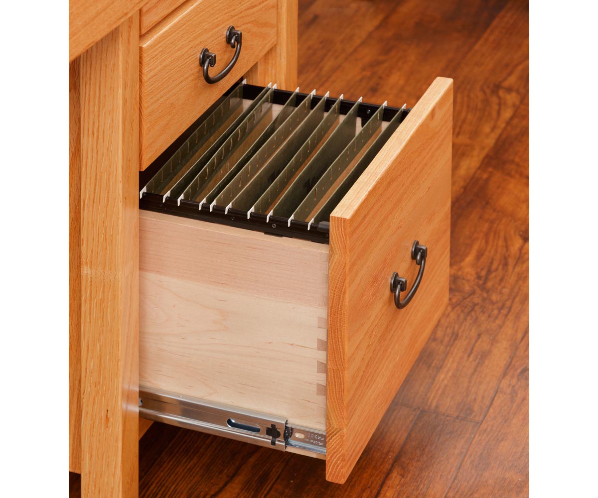 Eshton Single Pedestal Desk with Hutch - Image 6