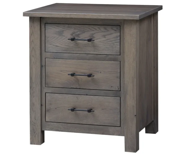 Heirloom Mission 3 Drawer Nightstand
