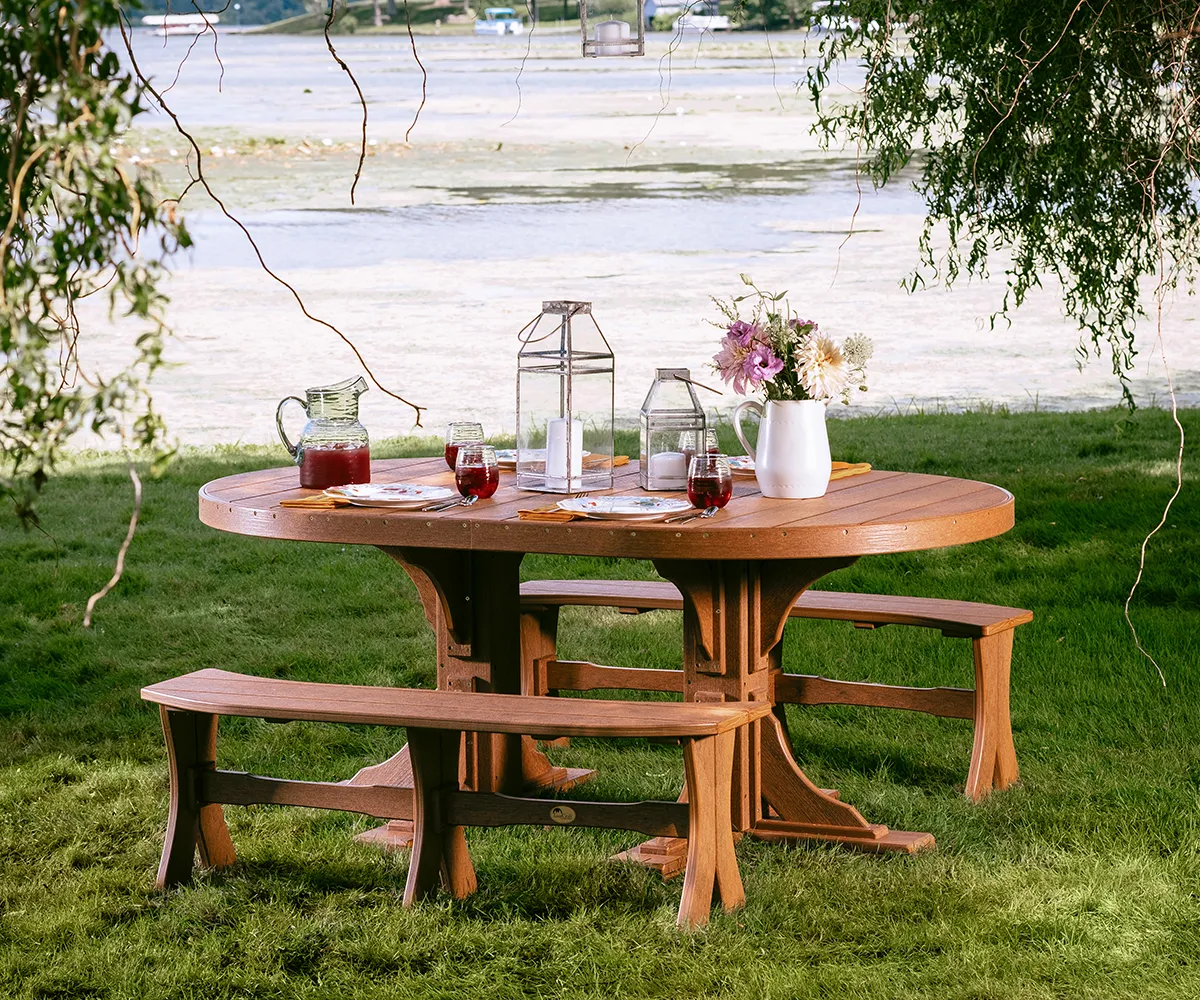 4' × 6' Oval Table - Dining Height - Image 4