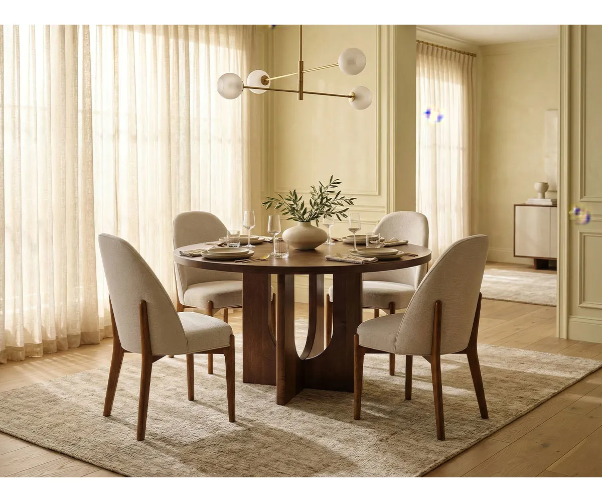 Adobe Single Pedestal Table - Image 2