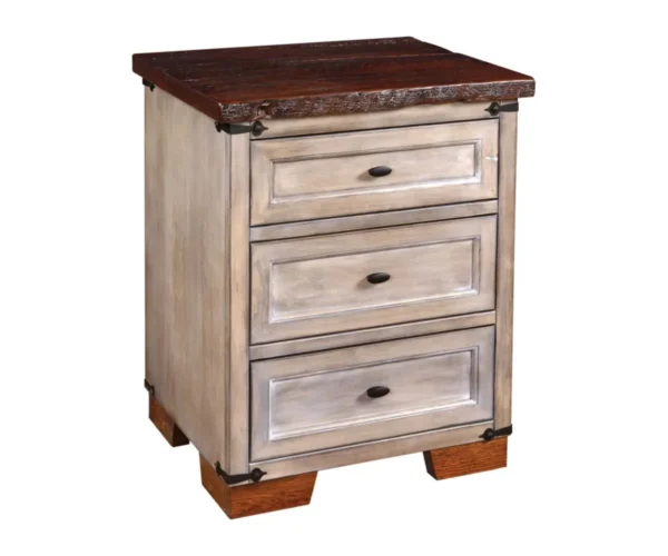 Farmhouse Heritage Three Drawer Nightstand